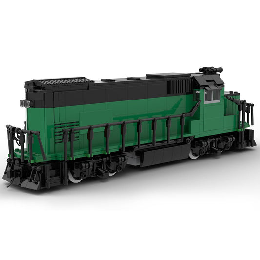 MOC - 104685 Burlington Northern GP15 Retro - Zug - LesDiyLesDiy