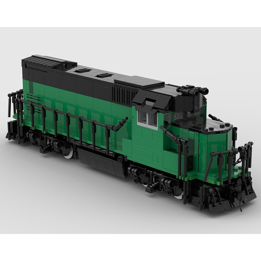 MOC - 104685 Burlington Northern GP15 Retro - Zug - LesDiyLesDiy