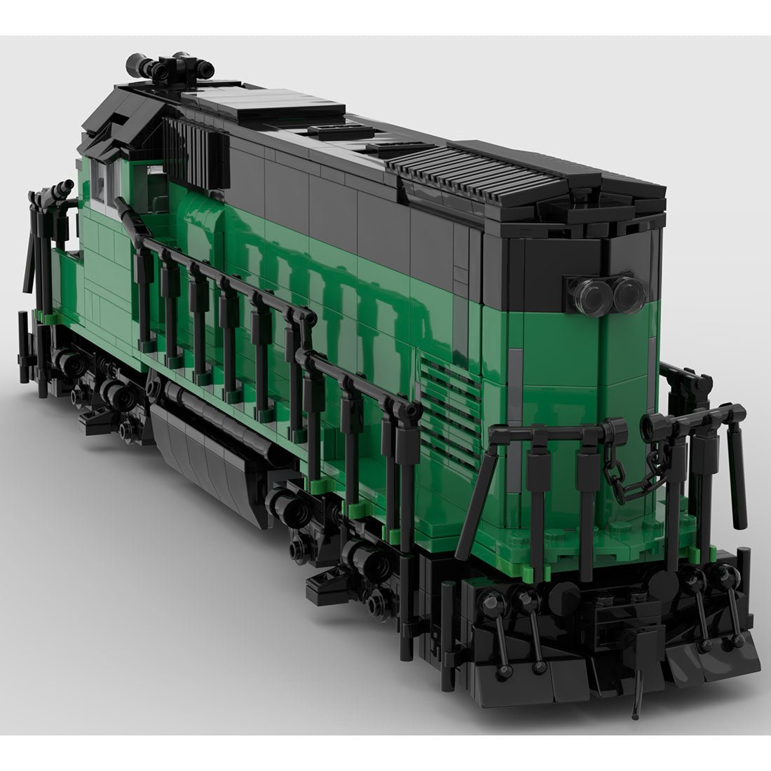 MOC - 104685 Burlington Northern GP15 Retro - Zug - LesDiyLesDiy