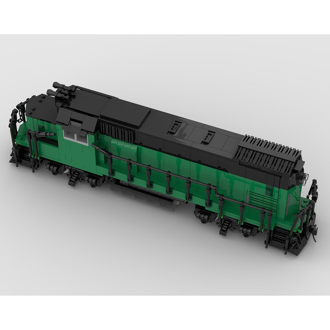 MOC - 104685 Burlington Northern GP15 Retro - Zug - LesDiyLesDiy