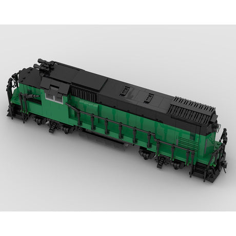 MOC - 104685 Burlington Northern GP15 Retro - Zug - LesDiyLesDiy