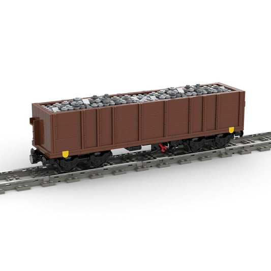 MOC - 105691 Open Goods Wagon 4 - axles (Eaos) Klemmbuateine - LesDiyLesDiy