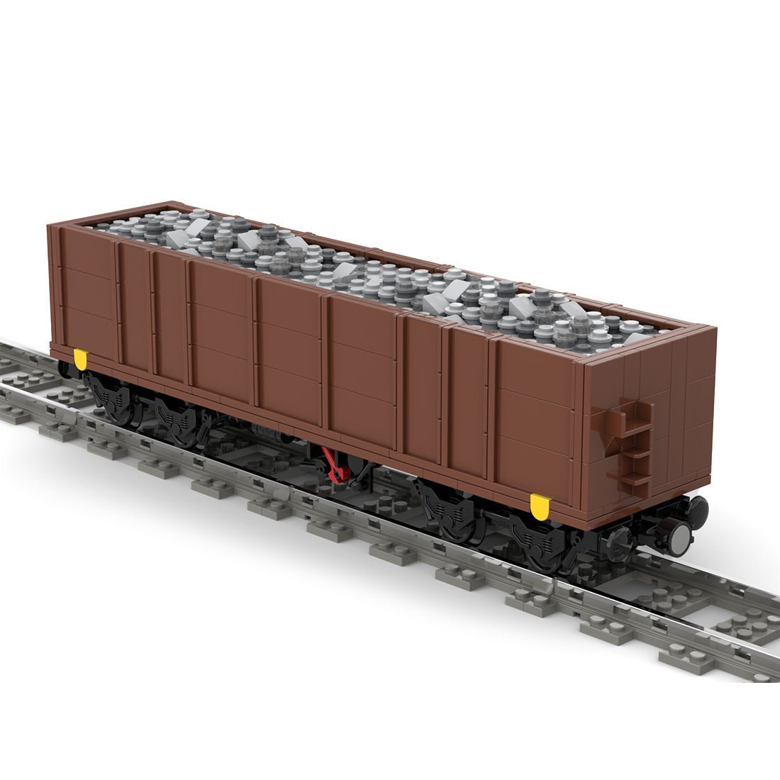 MOC - 105691 Open Goods Wagon 4 - axles (Eaos) Klemmbuateine - LesDiyLesDiy