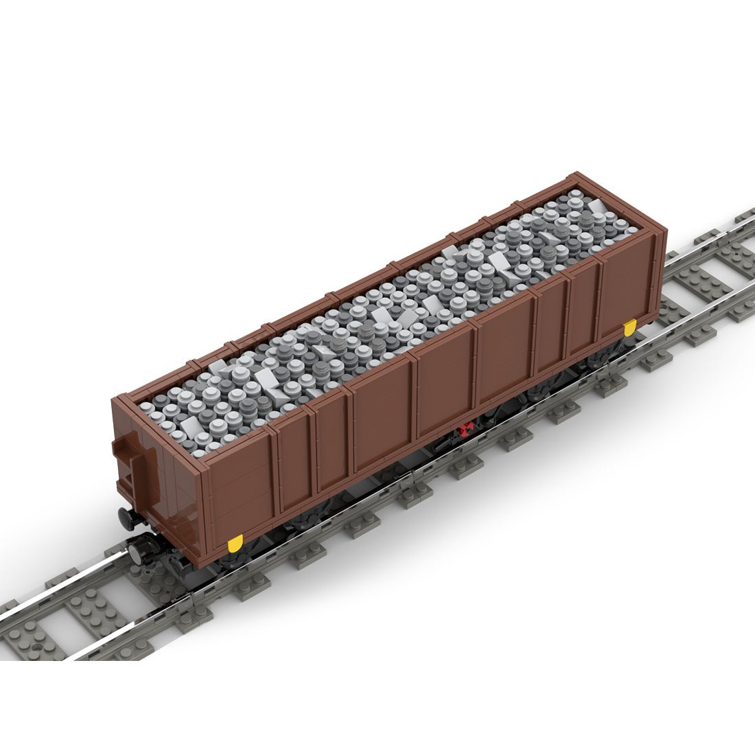 MOC - 105691 Open Goods Wagon 4 - axles (Eaos) Klemmbuateine - LesDiyLesDiy