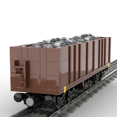 MOC - 105691 Open Goods Wagon 4 - axles (Eaos) Klemmbuateine - LesDiyLesDiy