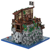 MOC - 105796 Piratenschädelinsel mit Rotbarts Haus Klemmbausteine - LesDiyLesDiy