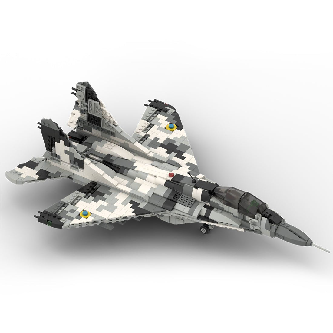 MOC - 106680 Ukraine Mig - 29 "The Ghost of Kyiv" - 1/35 Klemmbausteine - LesDiyLesDiy