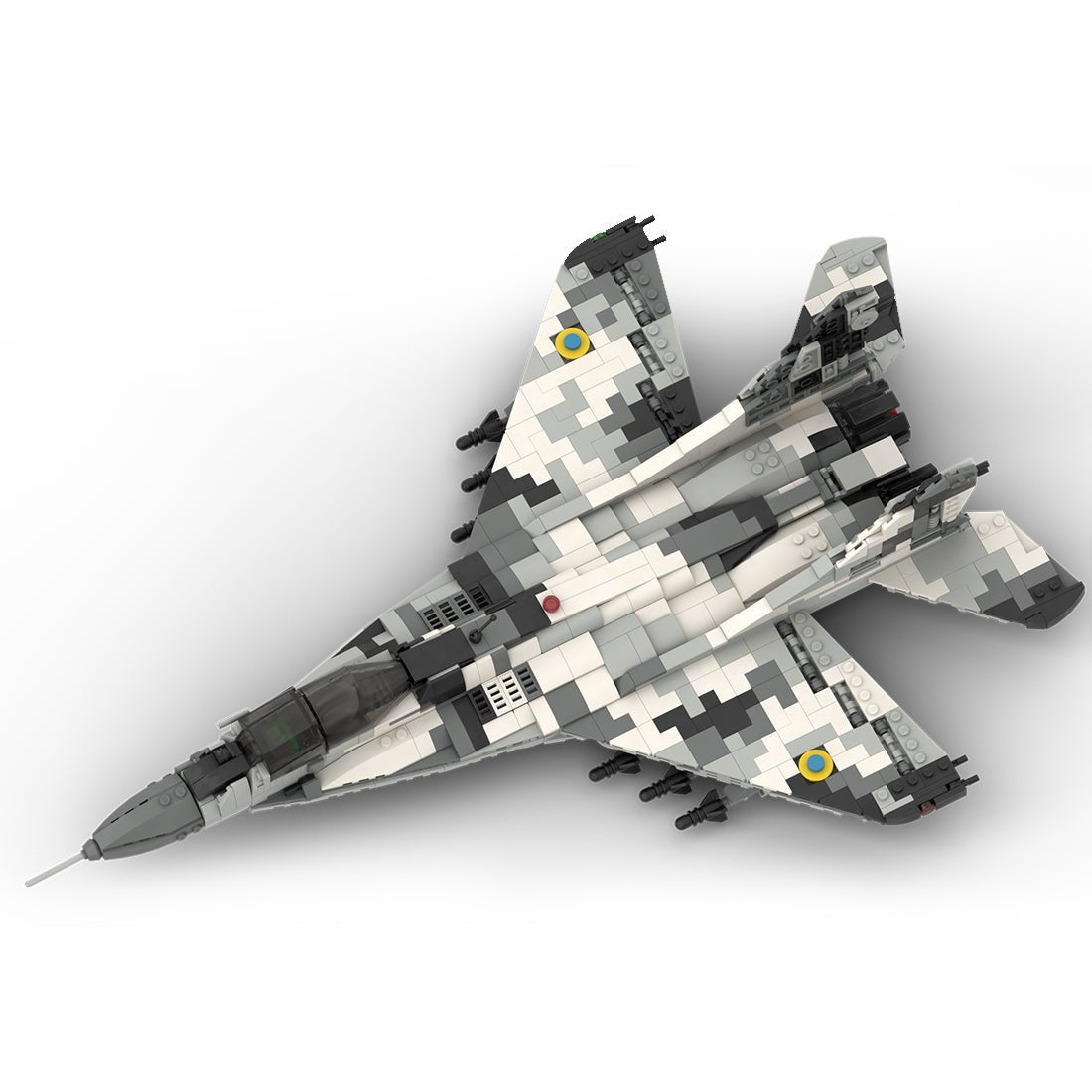 MOC - 106680 Ukraine Mig - 29 "The Ghost of Kyiv" - 1/35 Klemmbausteine - LesDiyLesDiy