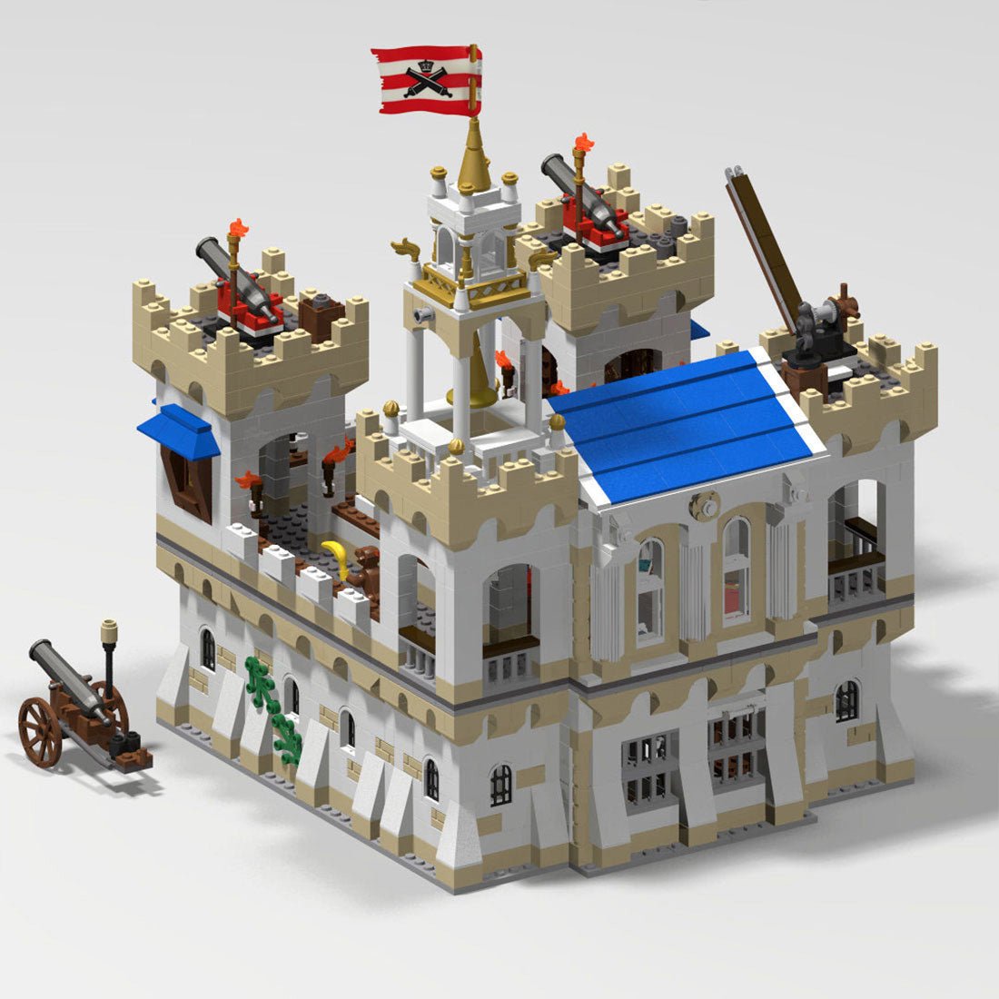 MOC - 109026 English Fort Klemmbausteine - LesDiyLesDiy