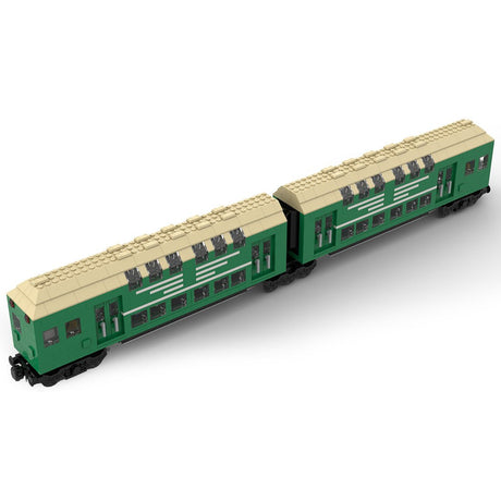 MOC - 109281 German Doppelstockwagen train car vagon in 7stud wide) Klemmbausteine - LesDiyLesDiy