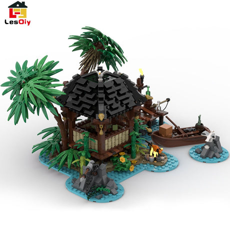 MOC - 110117 Piratenserie Piratenflucht Klemmbausteine - LesDiyLesDiy