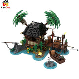 MOC - 110117 Piratenserie Piratenflucht Klemmbausteine - LesDiyLesDiy