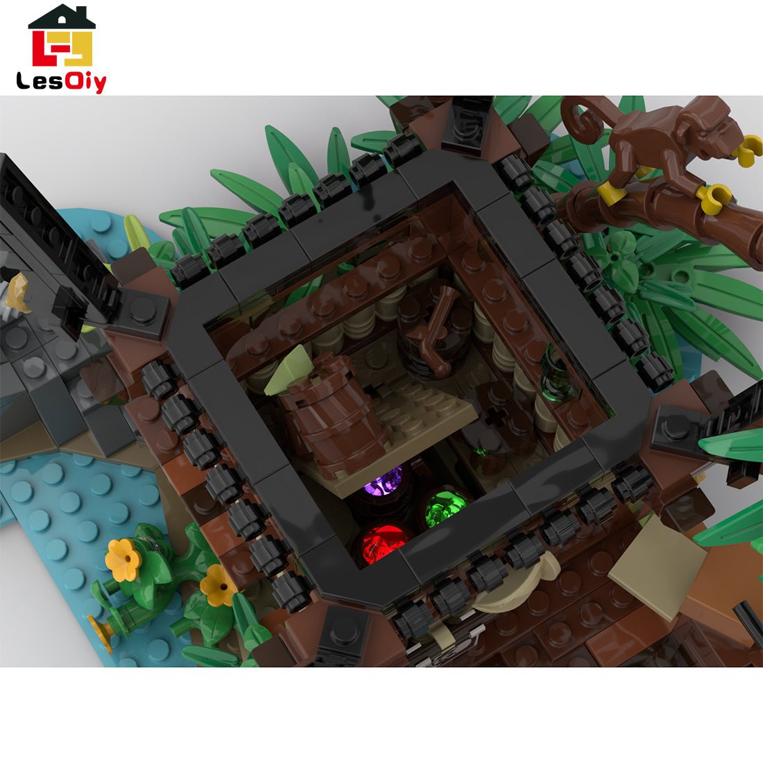 MOC - 110117 Piratenserie Piratenflucht Klemmbausteine - LesDiyLesDiy