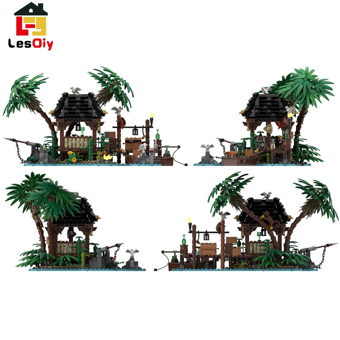 MOC - 110117 Piratenserie Piratenflucht Klemmbausteine - LesDiyLesDiy