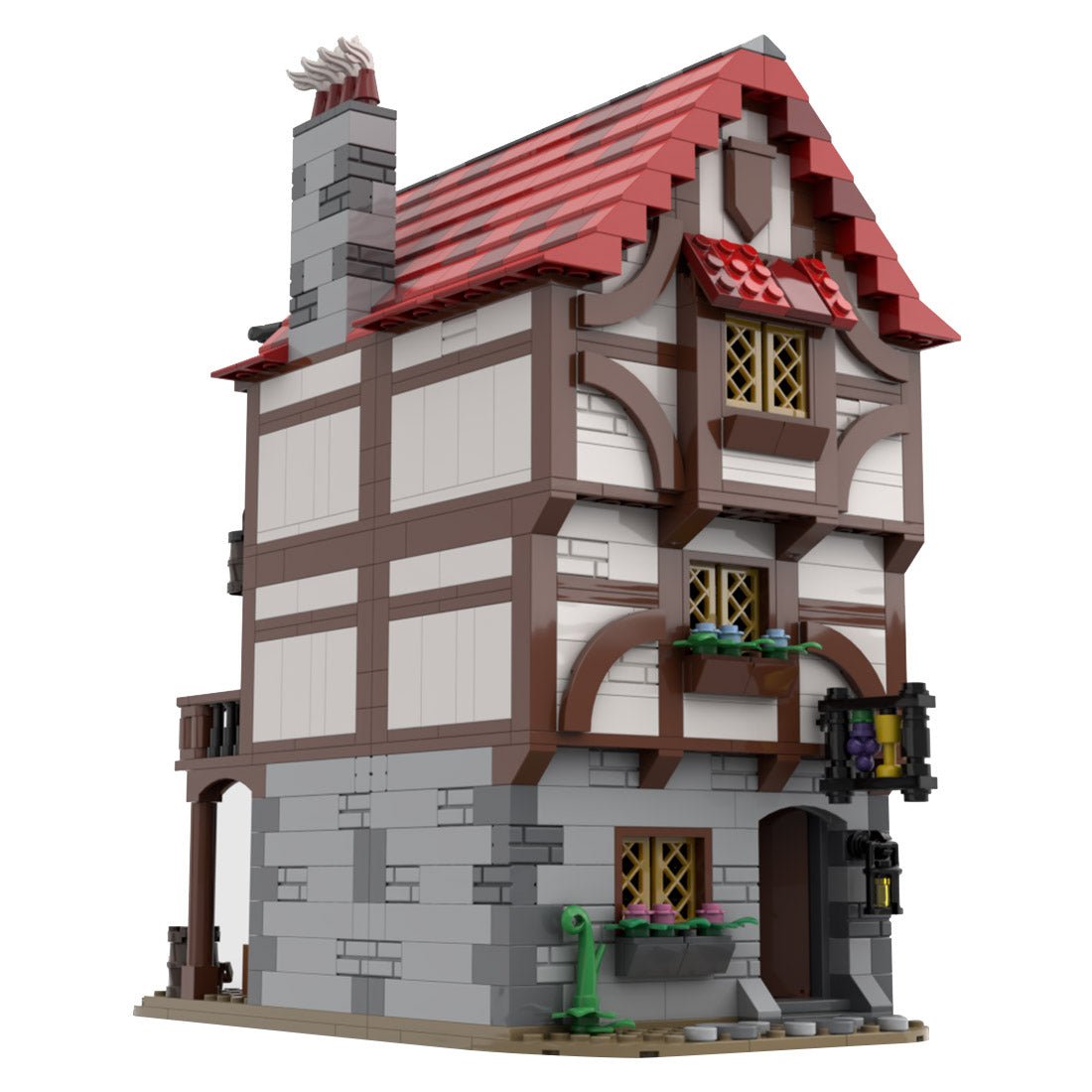 MOC - 110682 Medieval Alley's Inn - LesDiyLesDiy