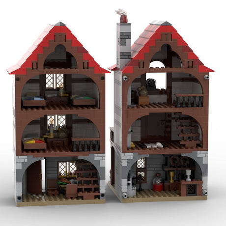 MOC - 110682 Medieval Alley's Inn - LesDiyLesDiy