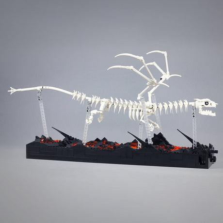 MOC - 113673 Modell des Drachenskeletts Klemmbausteine - LesDiyLesDiy