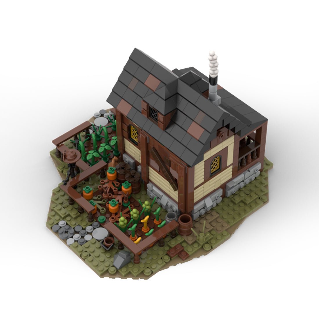 MOC - 11425 Medieval Farmer's House and Farm Klemmbausteine - LesDiyLesDiy