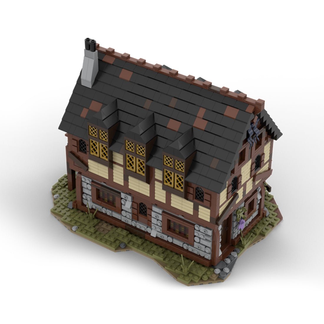 MOC - 114686 Medieval Trader`s House & Farm Klemmbausteine - LesDiyLesDiy