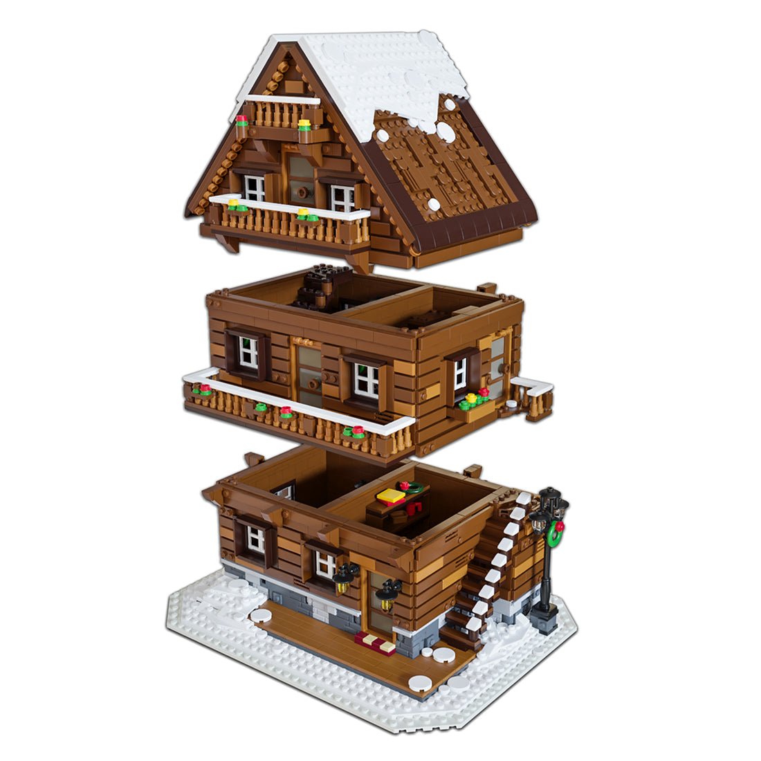 MOC - 115850 Winterchalet Lebkuchenhaus - LesDiyLesDiy