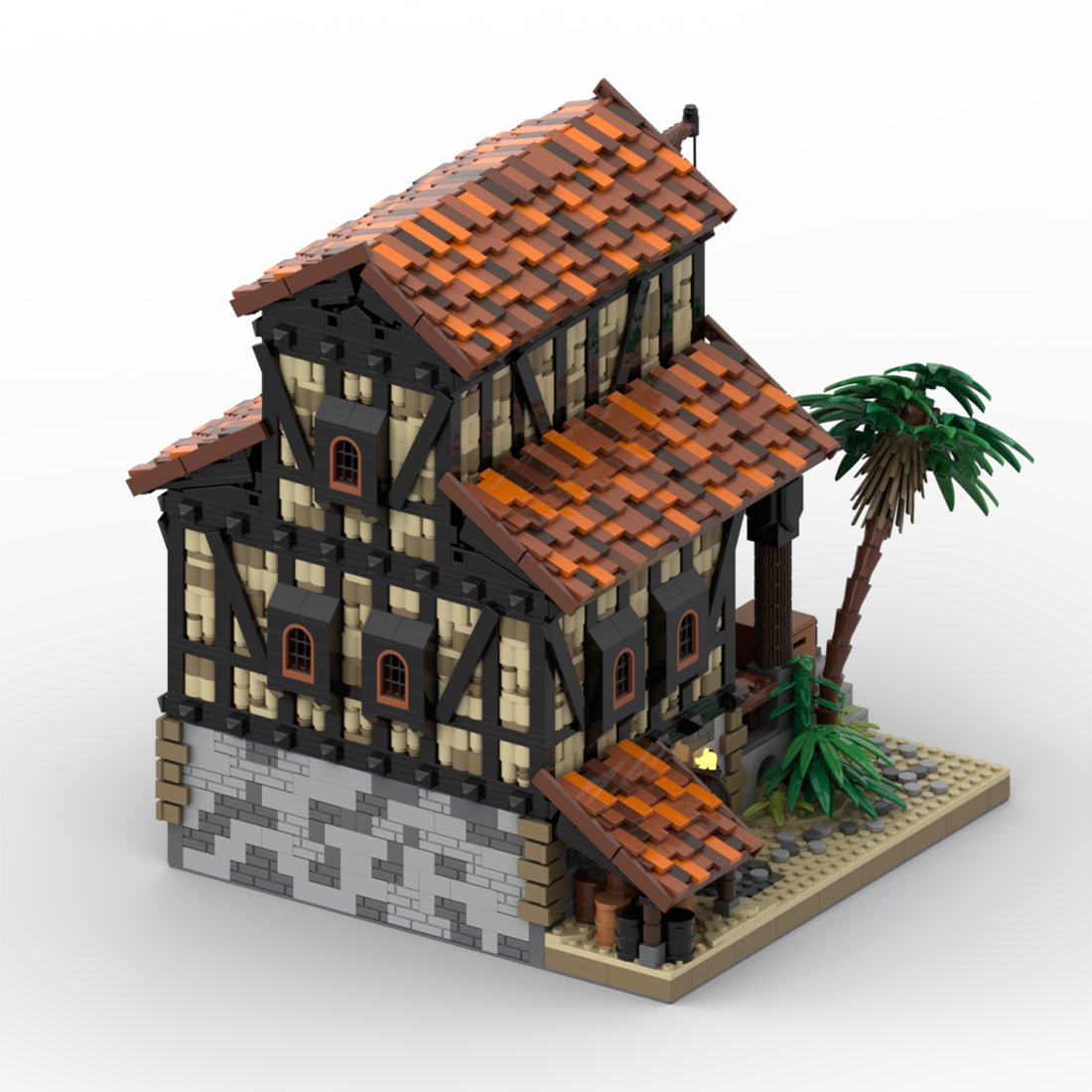 MOC - 116557 Medieval Barn Klemmbausteine - LesDiyLesDiy