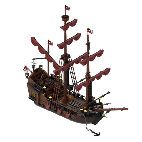 MOC - 116561 Loup de Mer Pirate Ship Klemmbausteine - LesDiyLesDiy