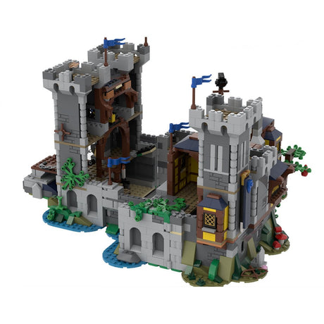 MOC - 116798 Mittelalterliche Festung des Schwarzen Sakers Klemmbausteine - LesDiyLesDiy