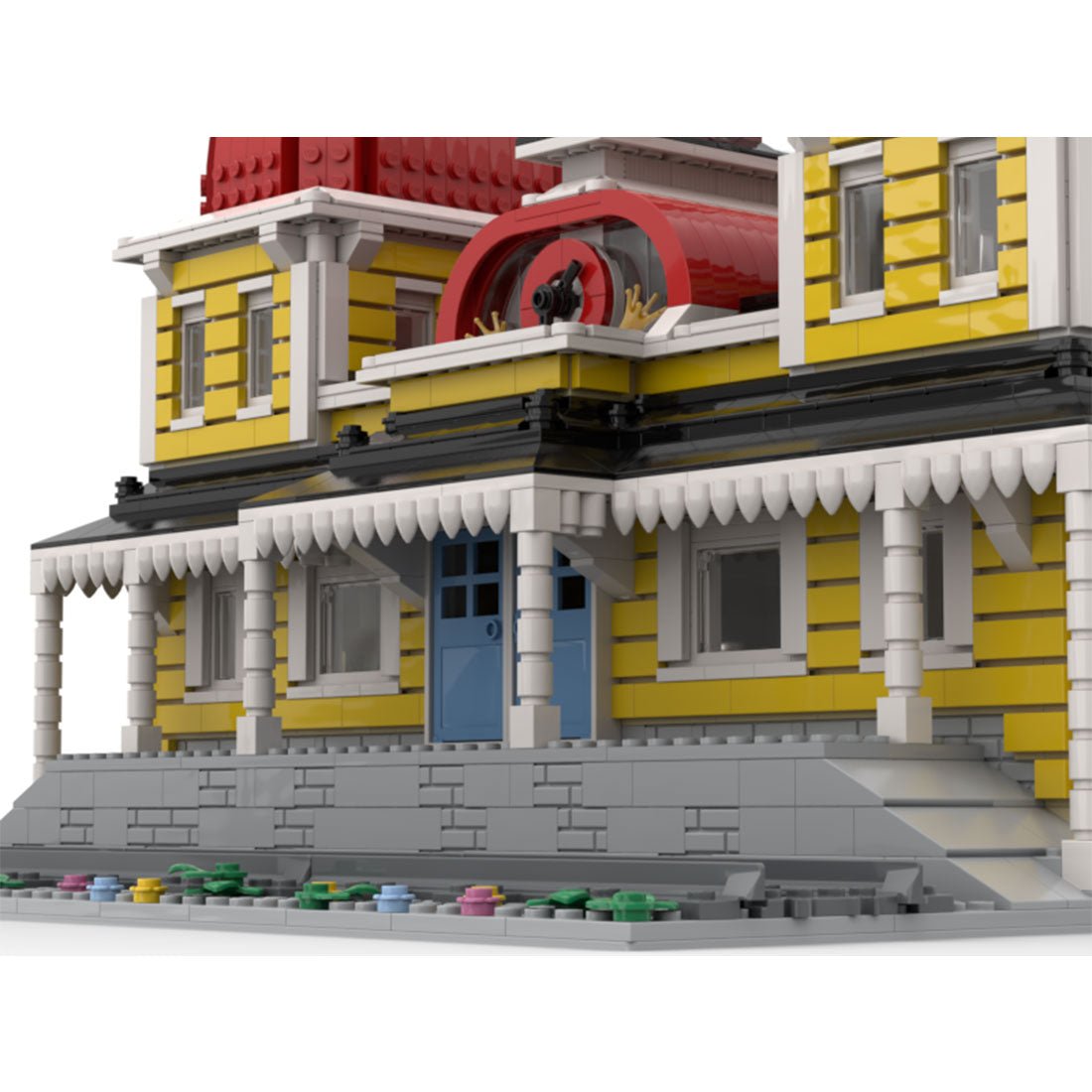 MOC - 117038 Village Central Station Klemmbausteine - LesDiy - Klemmbausteine