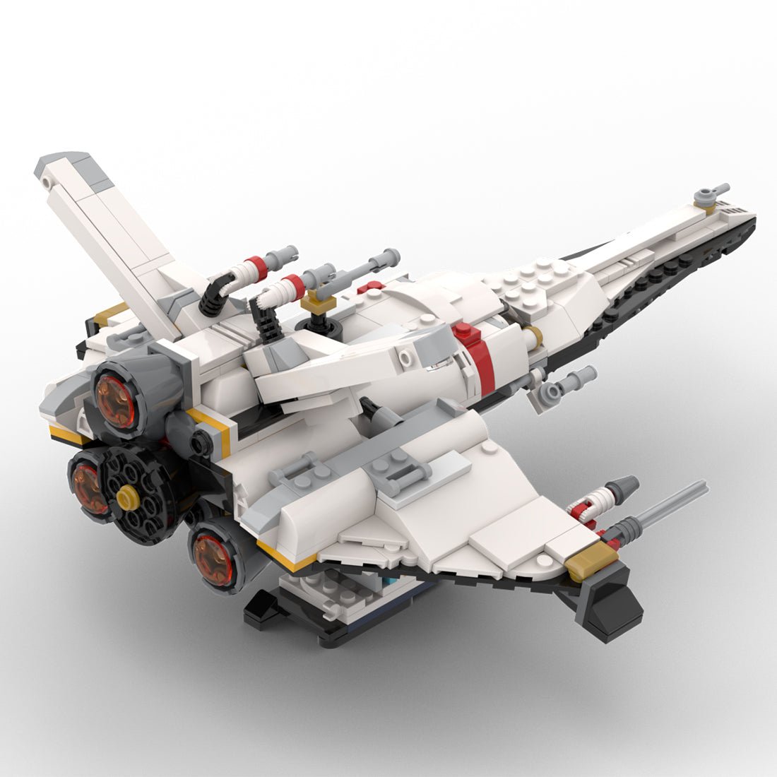 MOC - 117552 Starfighter - Raumschiff Klemmbausteine - LesDiyLesDiy