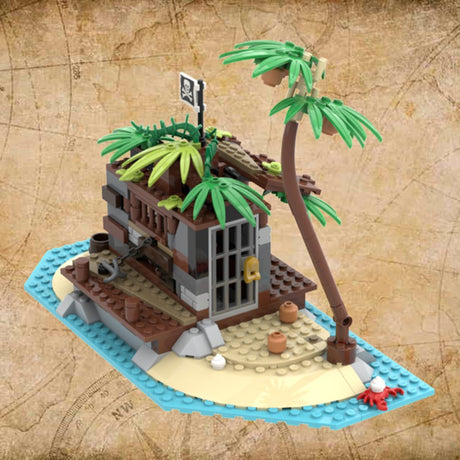 MOC - 117866 Pirateninsel Barracuda Bay Klemmbausteine - LesDiyLesDiy