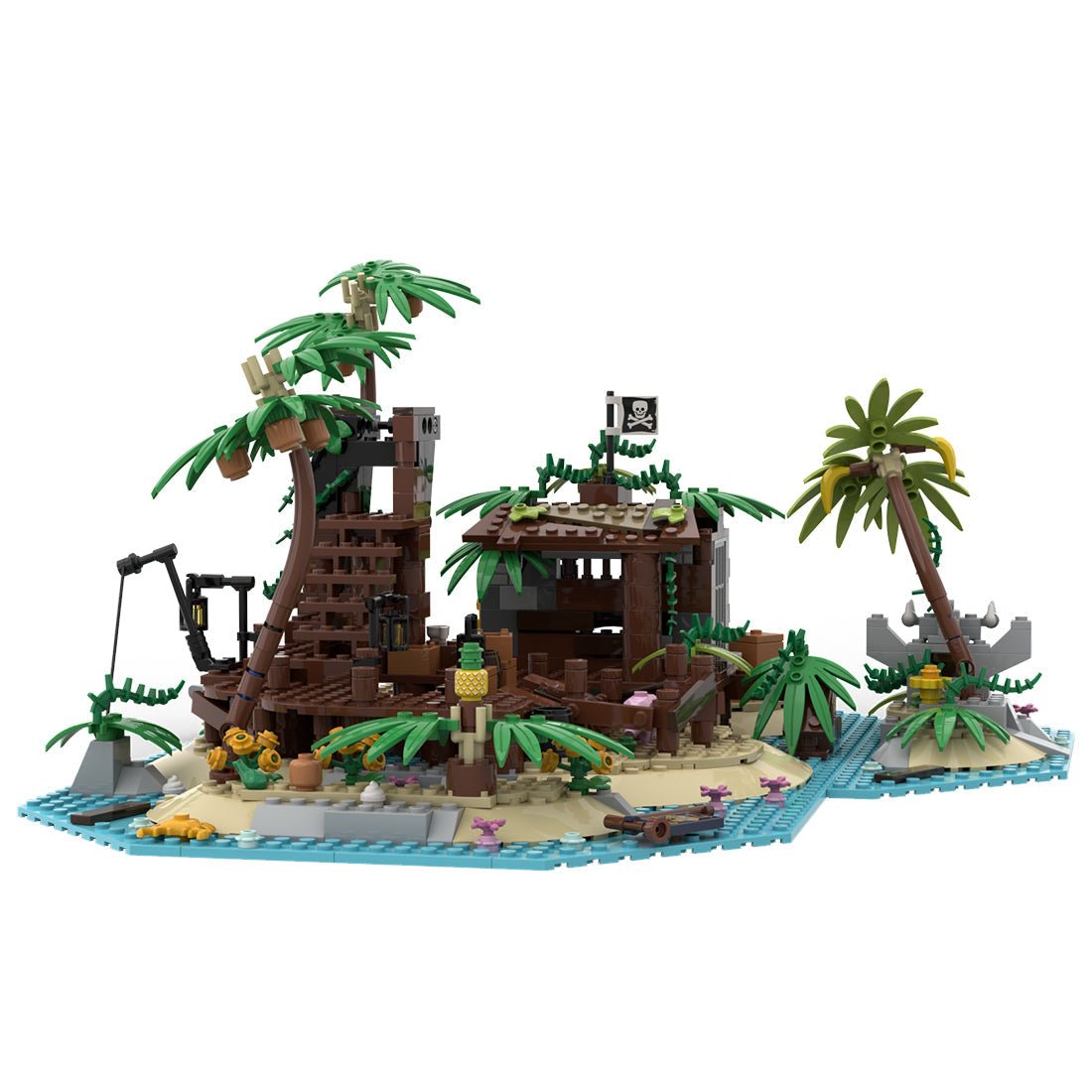 MOC - 117866 Pirateninsel Barracuda Bay Klemmbausteine - LesDiyLesDiy