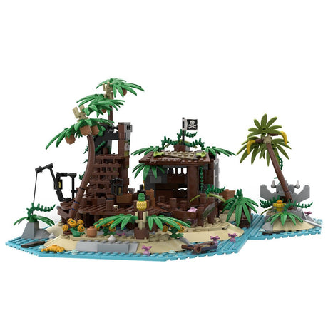 MOC - 117866 Pirateninsel Barracuda Bay Klemmbausteine - LesDiyLesDiy