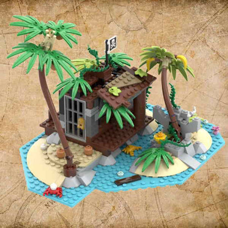 MOC - 117866 Pirateninsel Barracuda Bay Klemmbausteine - LesDiyLesDiy