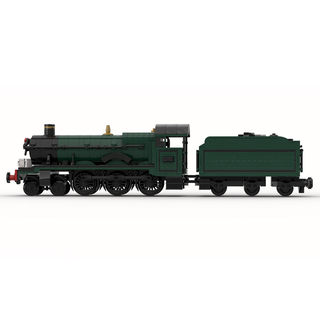 MOC - 117927 GWR Hall Class "Kinlet - Hall" Steam Locomotive Klemmbausteine - LesDiyLesDiy