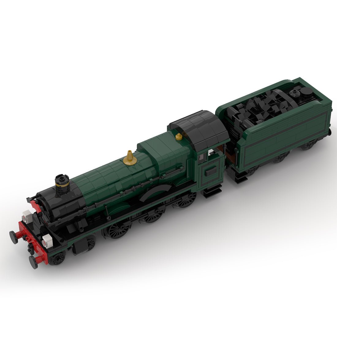 MOC - 117927 GWR Hall Class "Kinlet - Hall" Steam Locomotive Klemmbausteine - LesDiyLesDiy