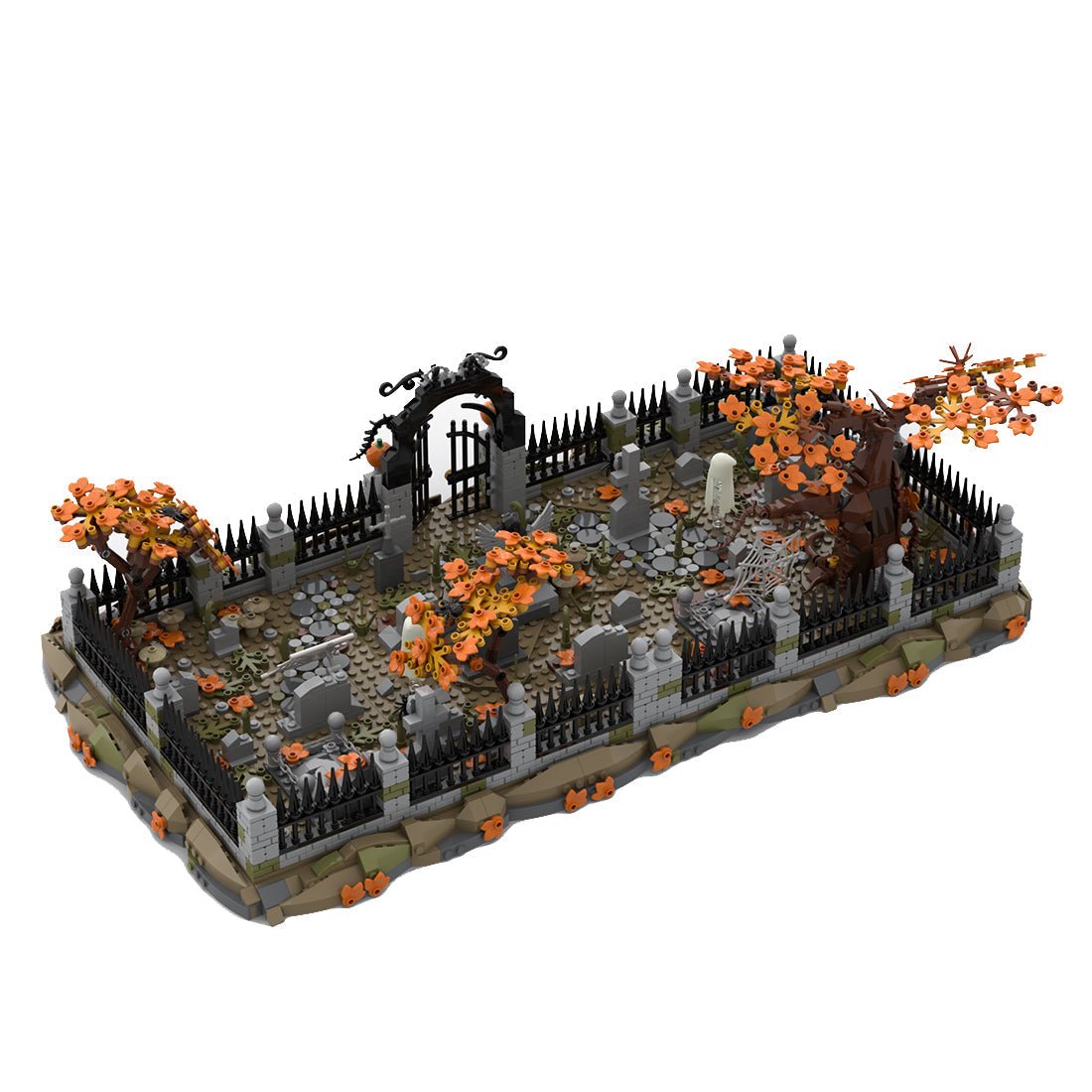 MOC - 118177 Mittelalterlicher Geisterfriedhof Klemmbausteine - LesDiyLesDiy