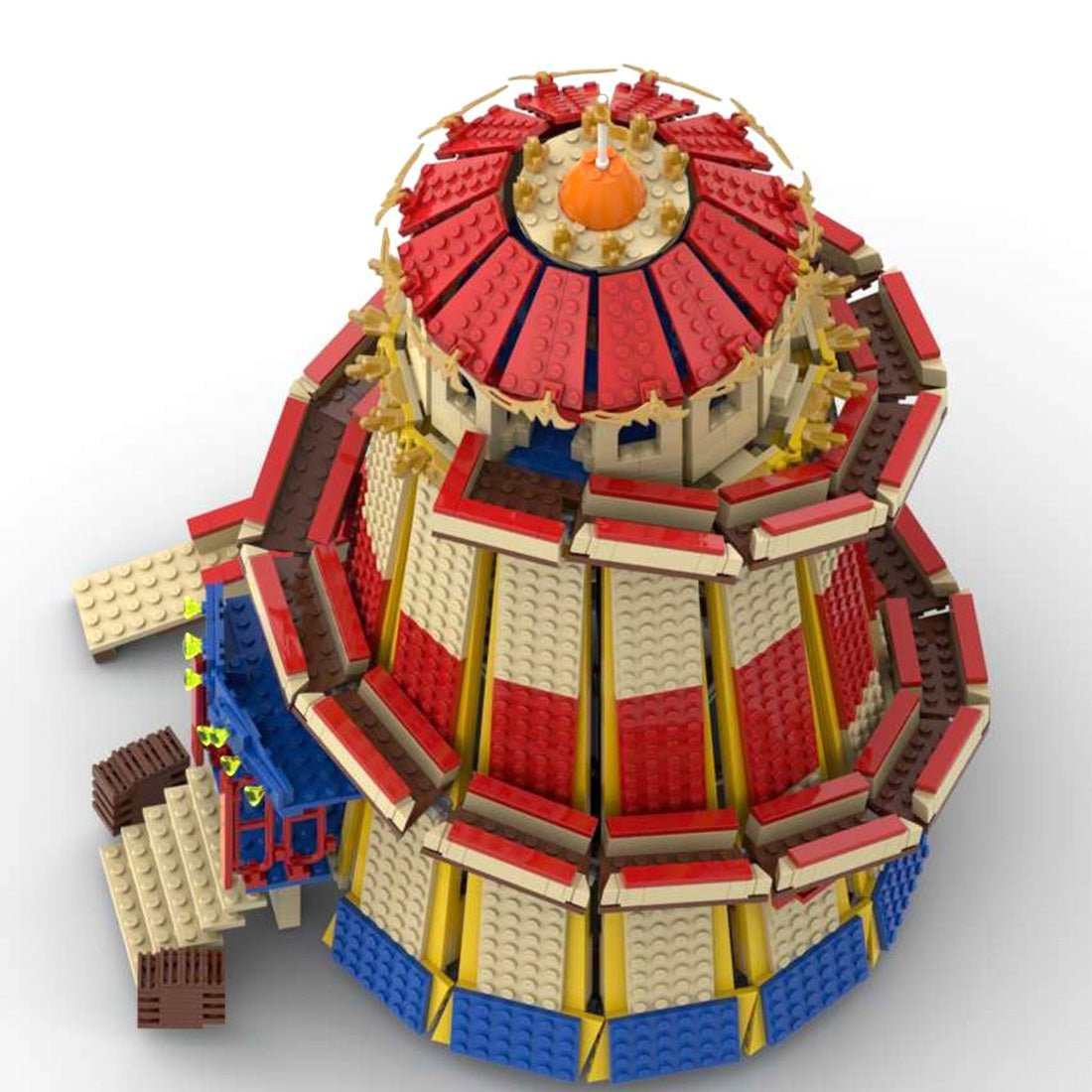 MOC - 118277 Fairground Helter Skelter Klemmbausteine - LesDiyLesDiy