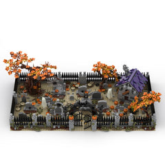 MOC - 118821 Modular Haunted Cemetery Klemmbausteine - LesDiyLesDiy