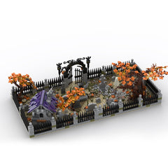 MOC - 118821 Modular Haunted Cemetery Klemmbausteine - LesDiyLesDiy