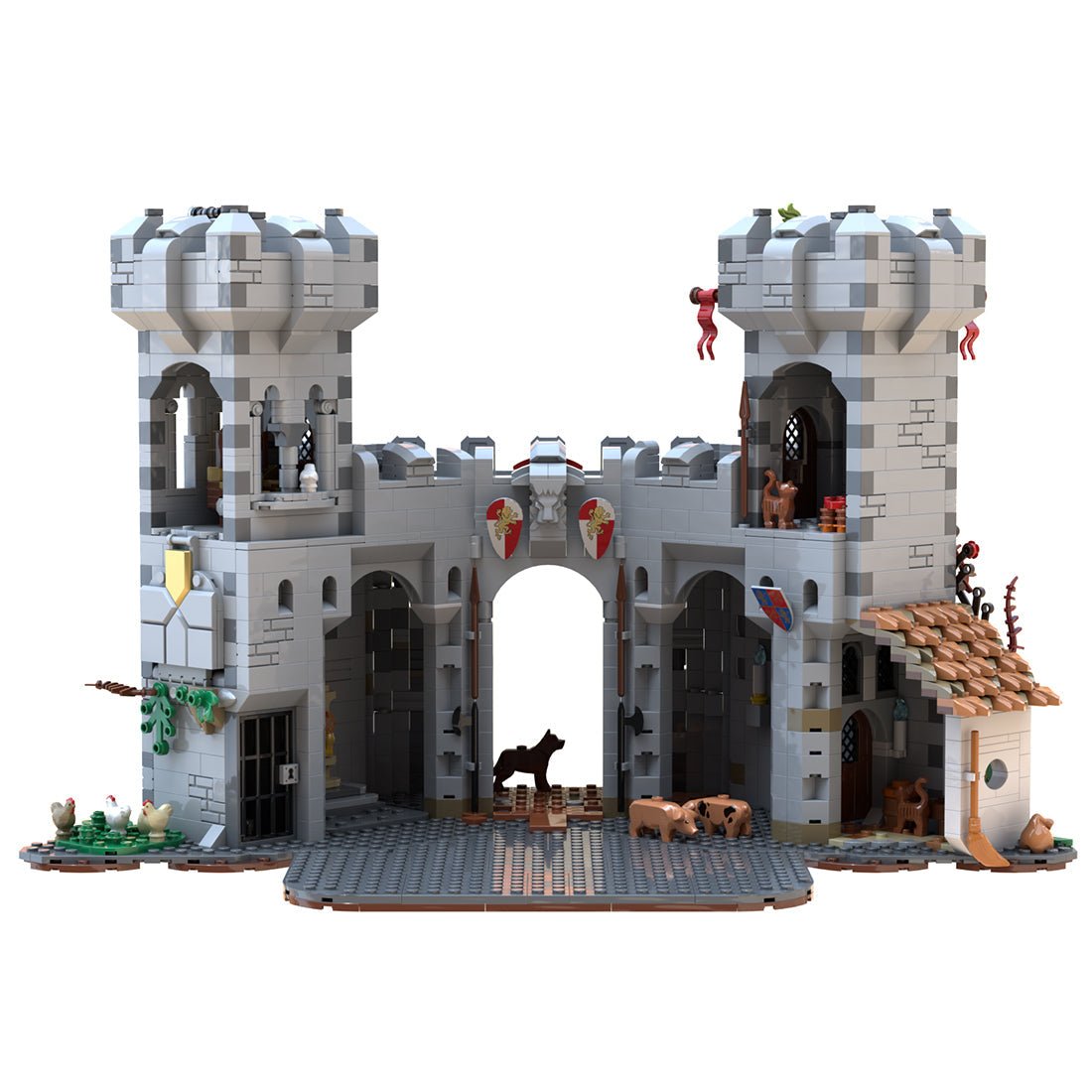 MOC - 120736 Mittelalterliche Burg Klemmbausteine - LesDiyLesDiy