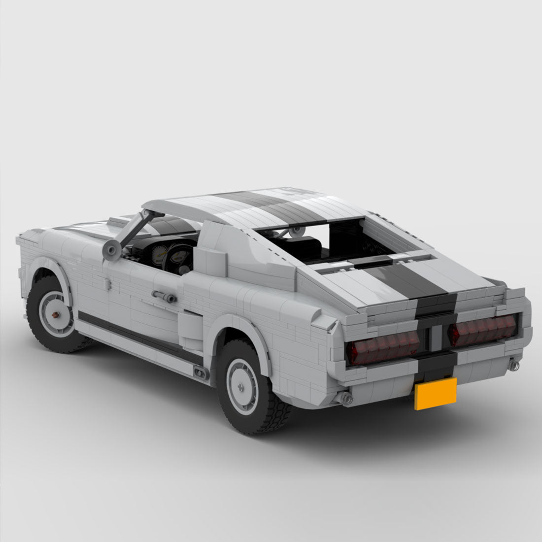 MOC - 121991 Ford Mustang Shelby GT - 500 1967 Eleanor Klemmbausteine - LesDiyLesDiy