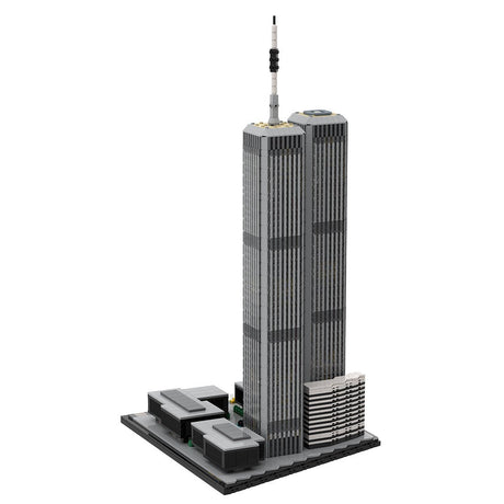 MOC - 122768 1/1000 World Trade Center (1973 - 2001) Klemmbausteine - LesDiyLesDiy