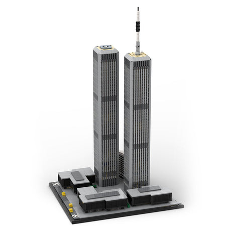 MOC - 122768 1/1000 World Trade Center (1973 - 2001) Klemmbausteine - LesDiyLesDiy