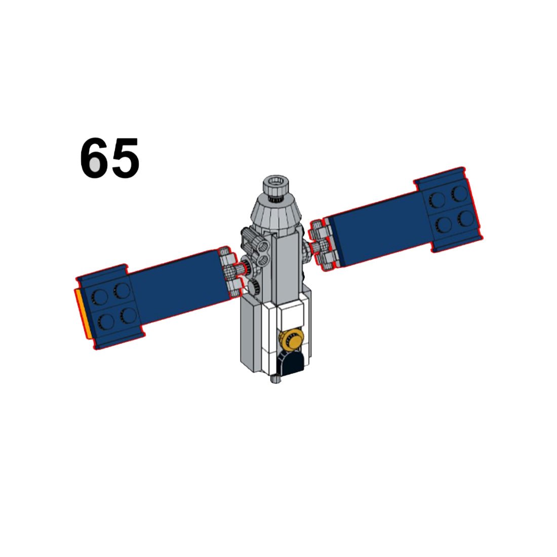 MOC - 122803 MIR (Soviet Space Station) Klemmbausteine - LesDiyLesDiy