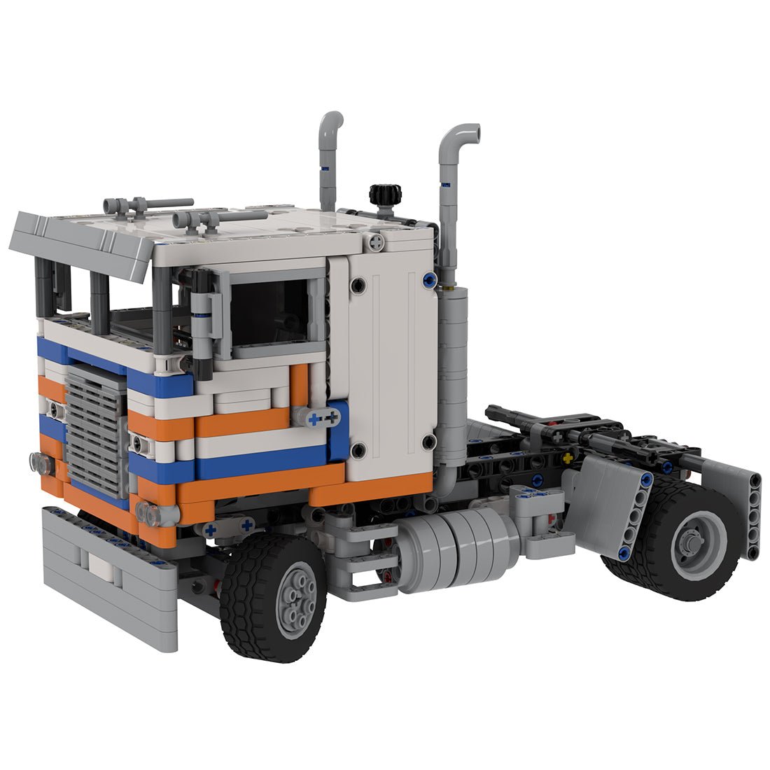 MOC - 122909 Freightliner FLB – B - Modell Klemmbausteine - LesDiyLesDiy