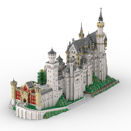 MOC - 123380 Germany Neuschwanstein Schloss Klemmbausteine - LesDiyLesDiy