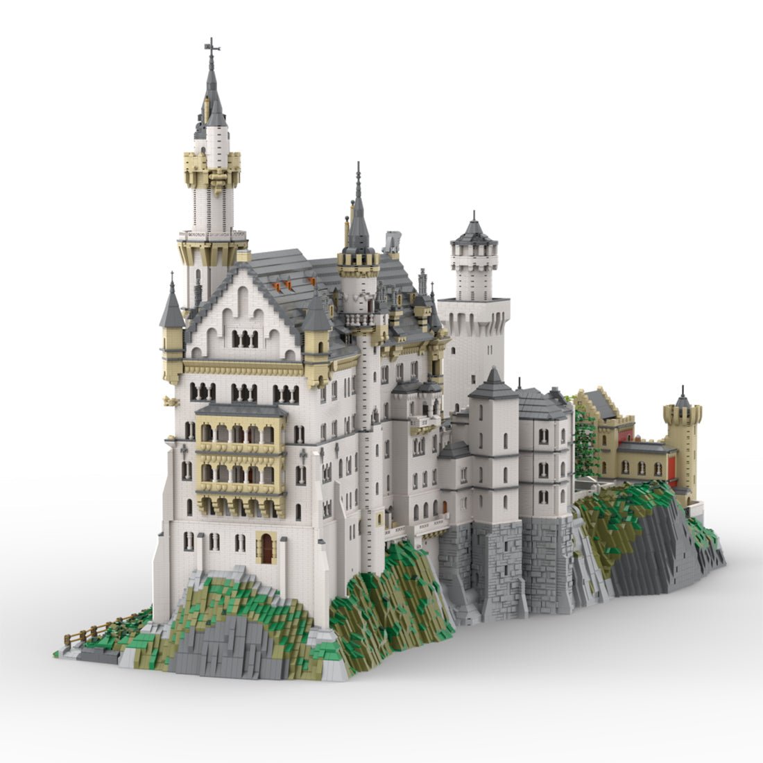 MOC - 123380 Germany Neuschwanstein Schloss Klemmbausteine - LesDiyLesDiy