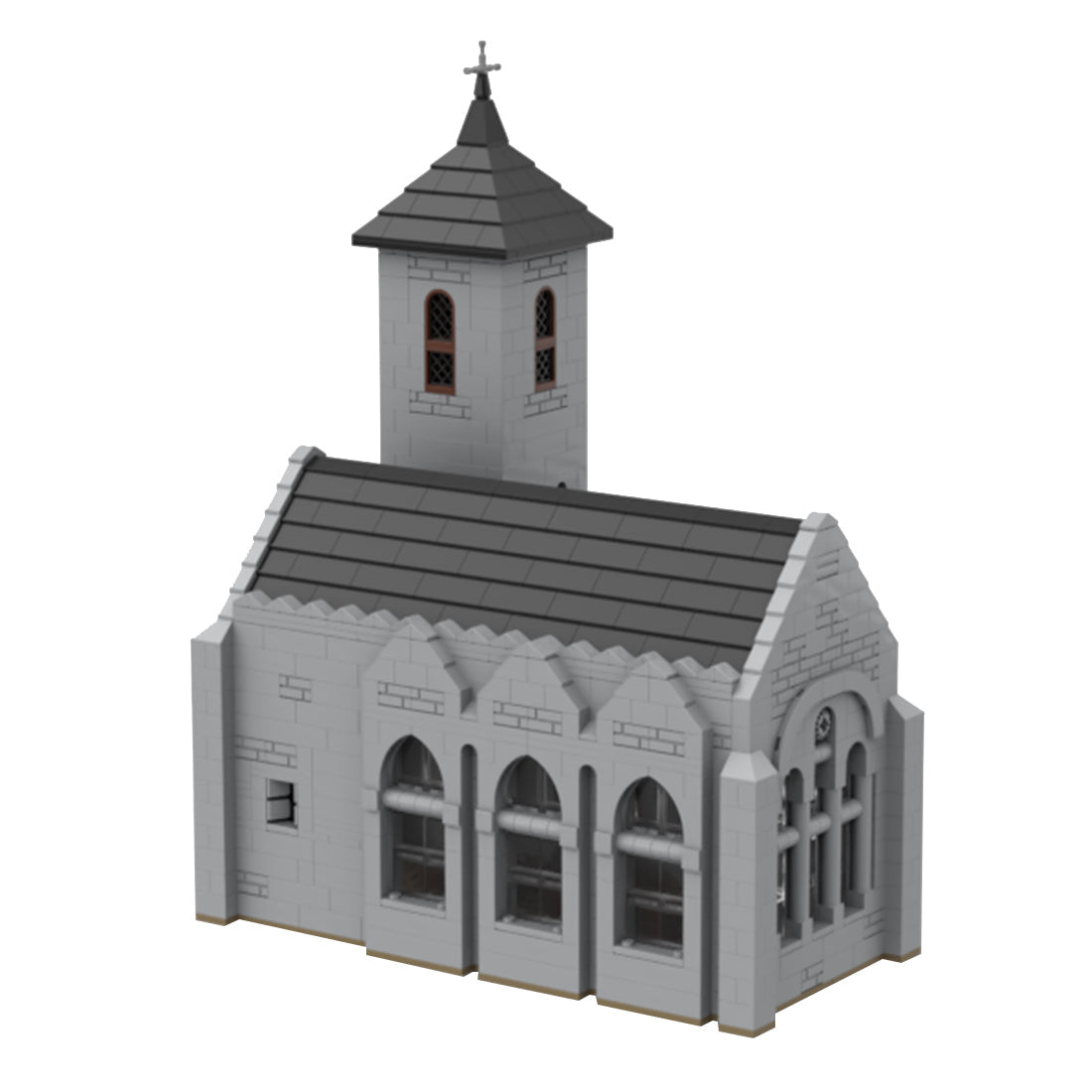 MOC - 124030 Bell Tower Church Klemmbausteine - LesDiyLesDiy