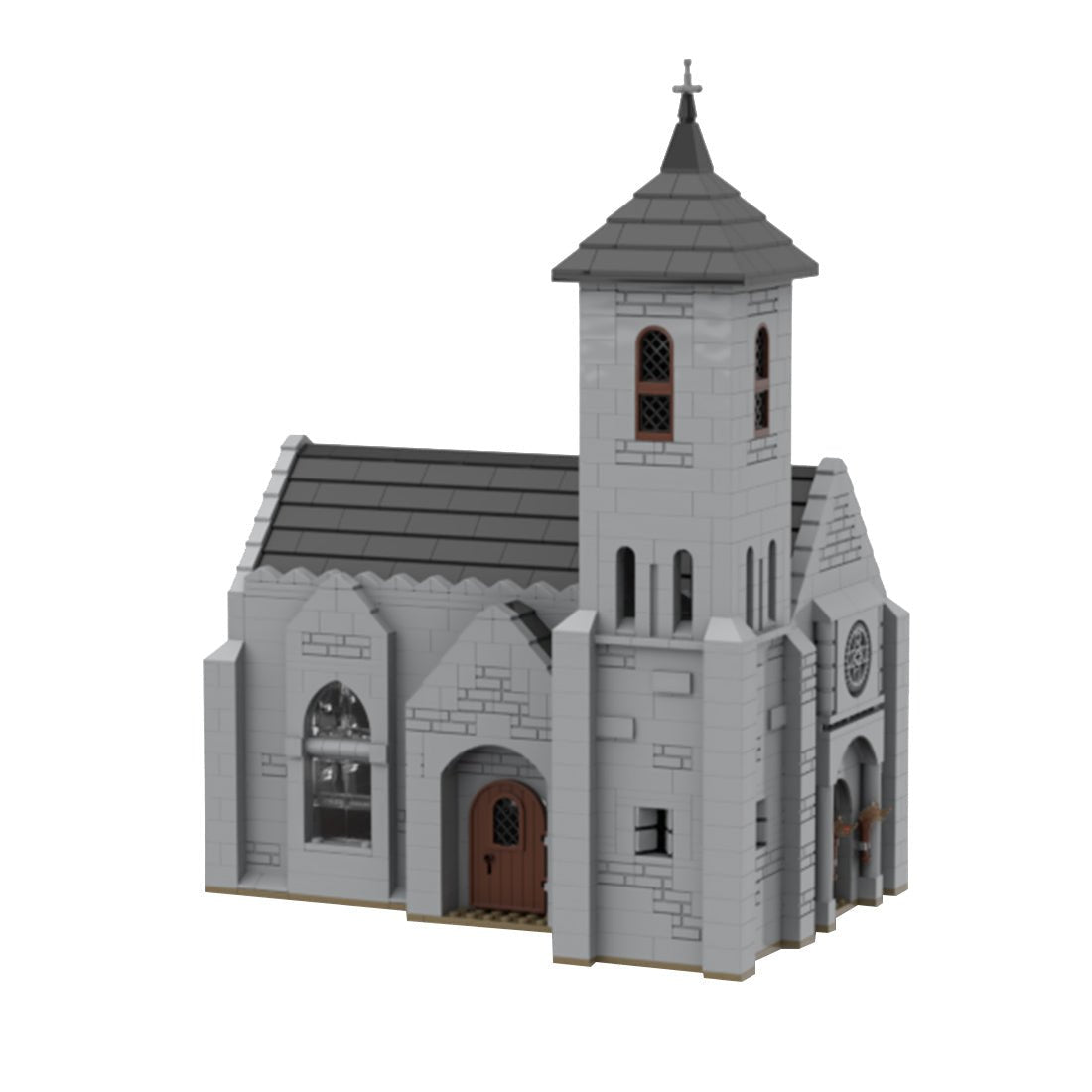 MOC - 124030 Bell Tower Church Klemmbausteine - LesDiyLesDiy