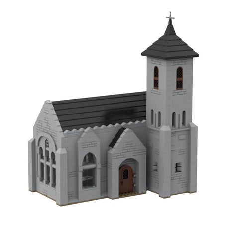 MOC - 124030 Bell Tower Church Klemmbausteine - LesDiyLesDiy